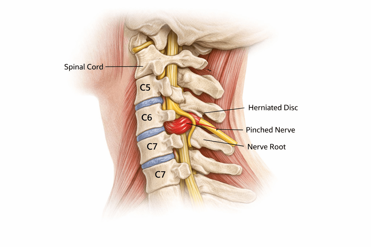 A green checkmark icon indicating successful steps for recovering from a severe stiff neck and acute torticollis.