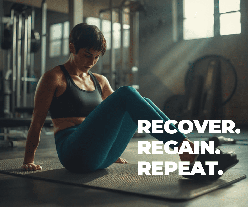 A blue high-density foam roller used for muscle recovery and mobility exercises at Rising Sun Chiropractic in St. Peter, MN.